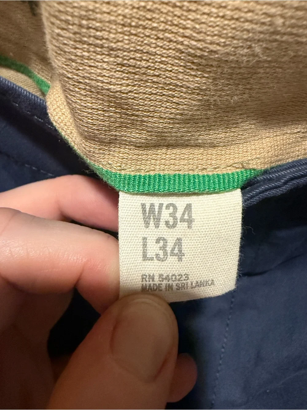 GAP Men's Indigo Blue Chinos